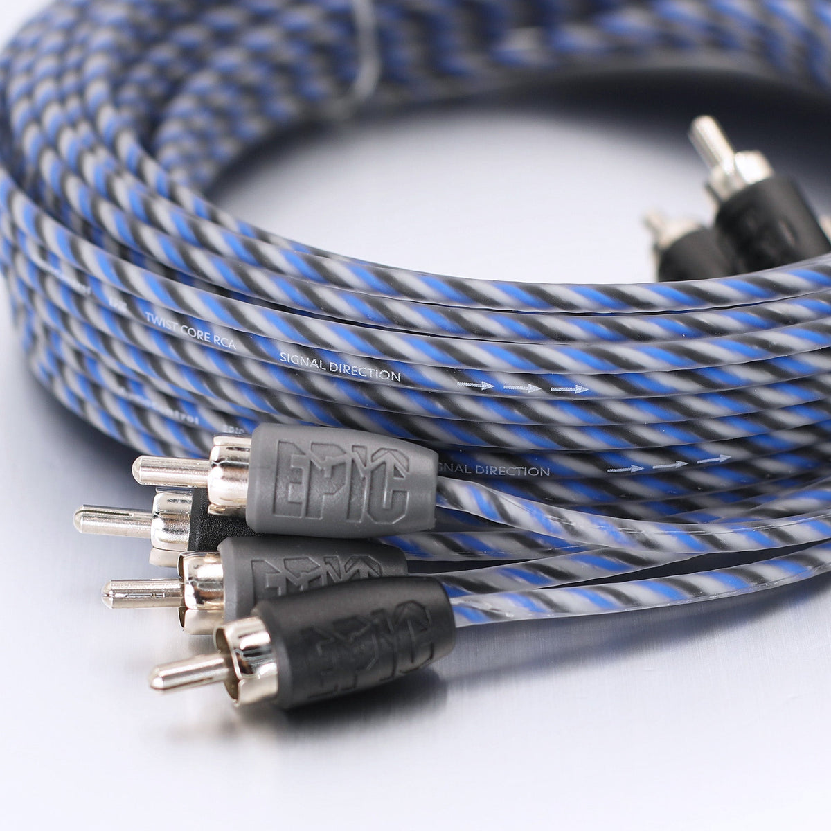 AudioControl EPIC 4-Channel Twistcore Pair RCA Interconnect (17ft - 20ft)