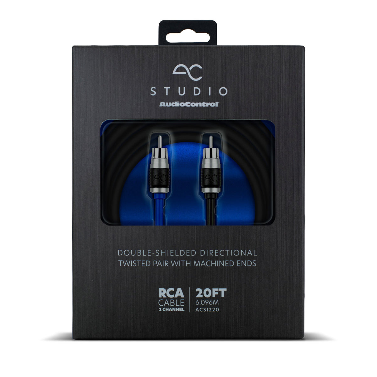 AudioControl AC Studio 2-Channel Double-Shielded Directional Twisted Pair RCA Interconnect (1.5ft - 20ft)