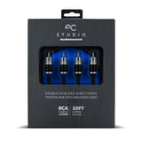 AudioControl AC Studio 4-Channel Double-Shielded Directional Twisted Pair RCA Interconnect (12ft - 20ft)
