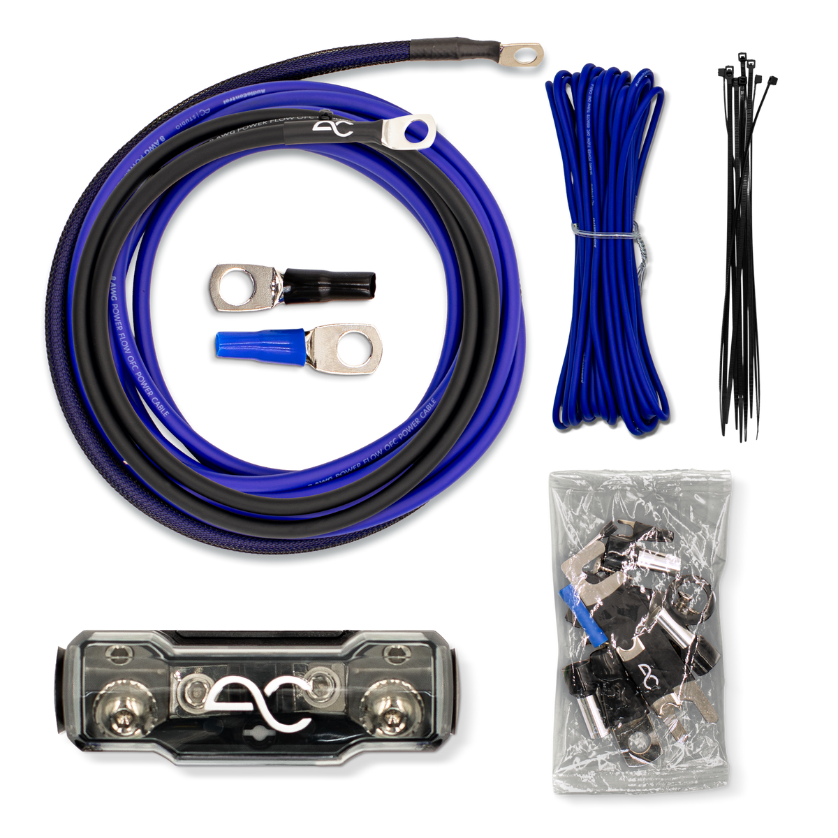 AudioControl AC Studio ACSK08 High-Performance PowerFlow OFC Amp Wiring Kit (8 Gauge)