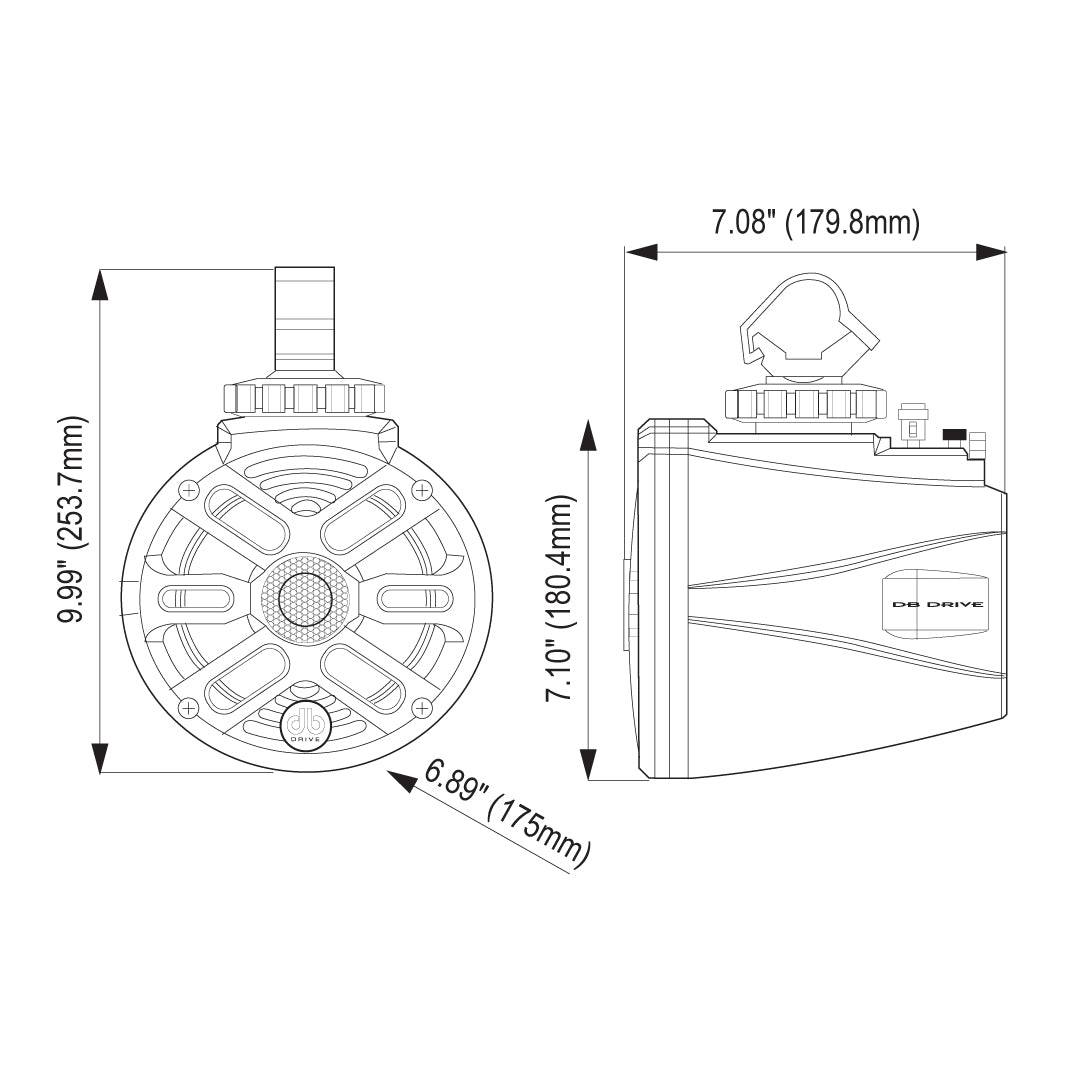 DB Drive APT65RGB : 6.5" Tower Loudspeaker (Black)