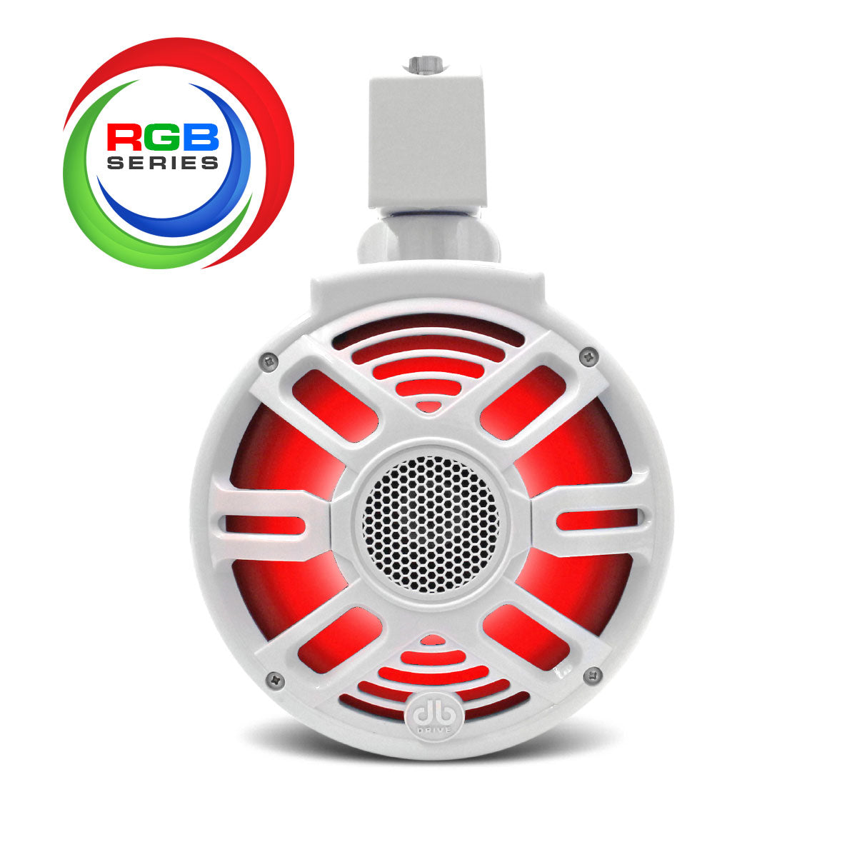 DB Drive APT8RGB-XW : 8" Tower Loudspeakers W/RGB Accent Lighting (White)