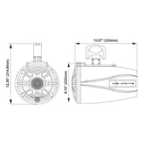 DB Drive APT8RGB-XLW : 8" Tower Loudspeakers W/RGB Accent Lighting (White)