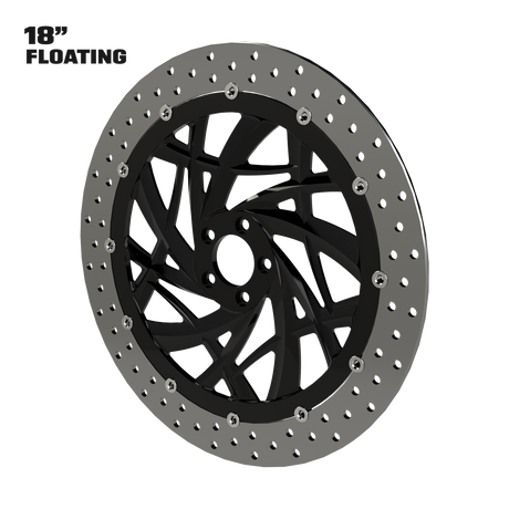 Astro 18" floating rotor in black
