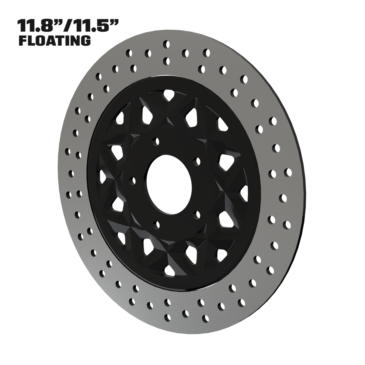 Aurora 11" Floating Rotor in Black