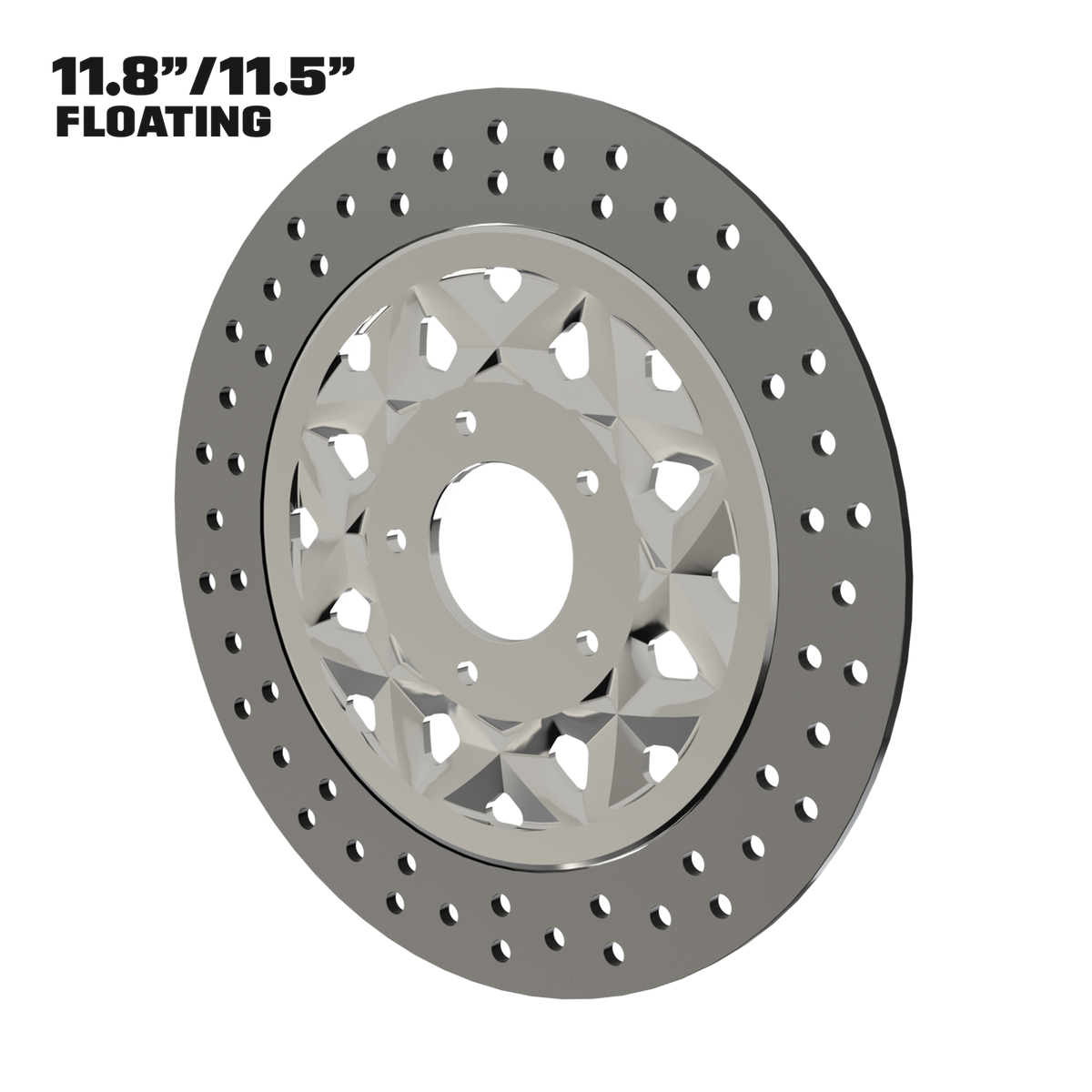 Aurora 11" Floating Rotor in Black