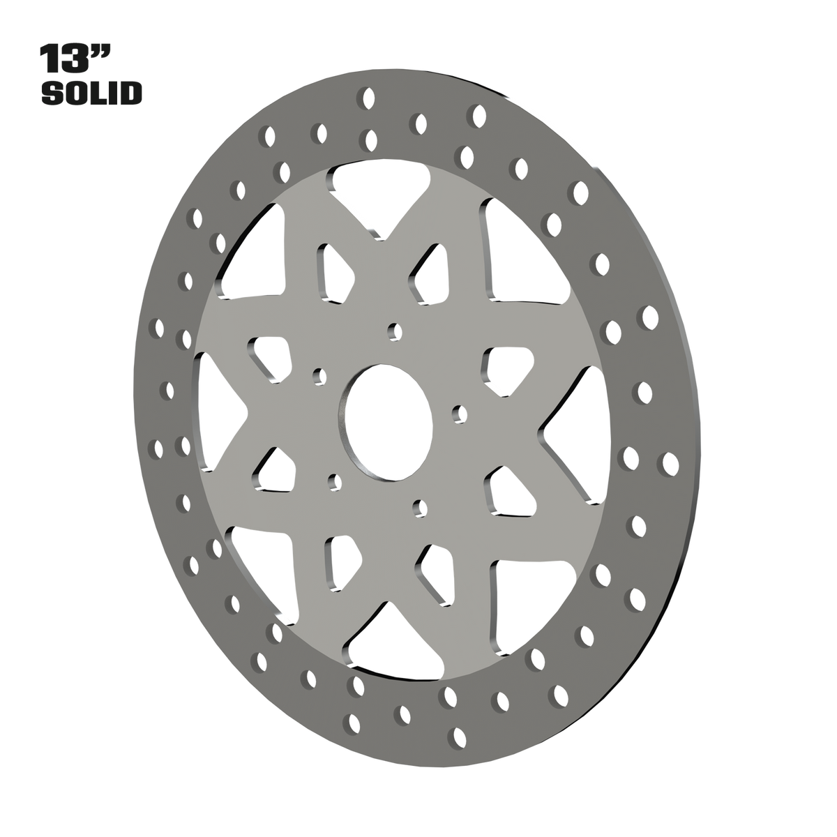Aurora 13" Solid Rotor in Black