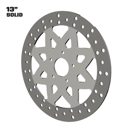 Aurora 13" Solid Rotor in Black