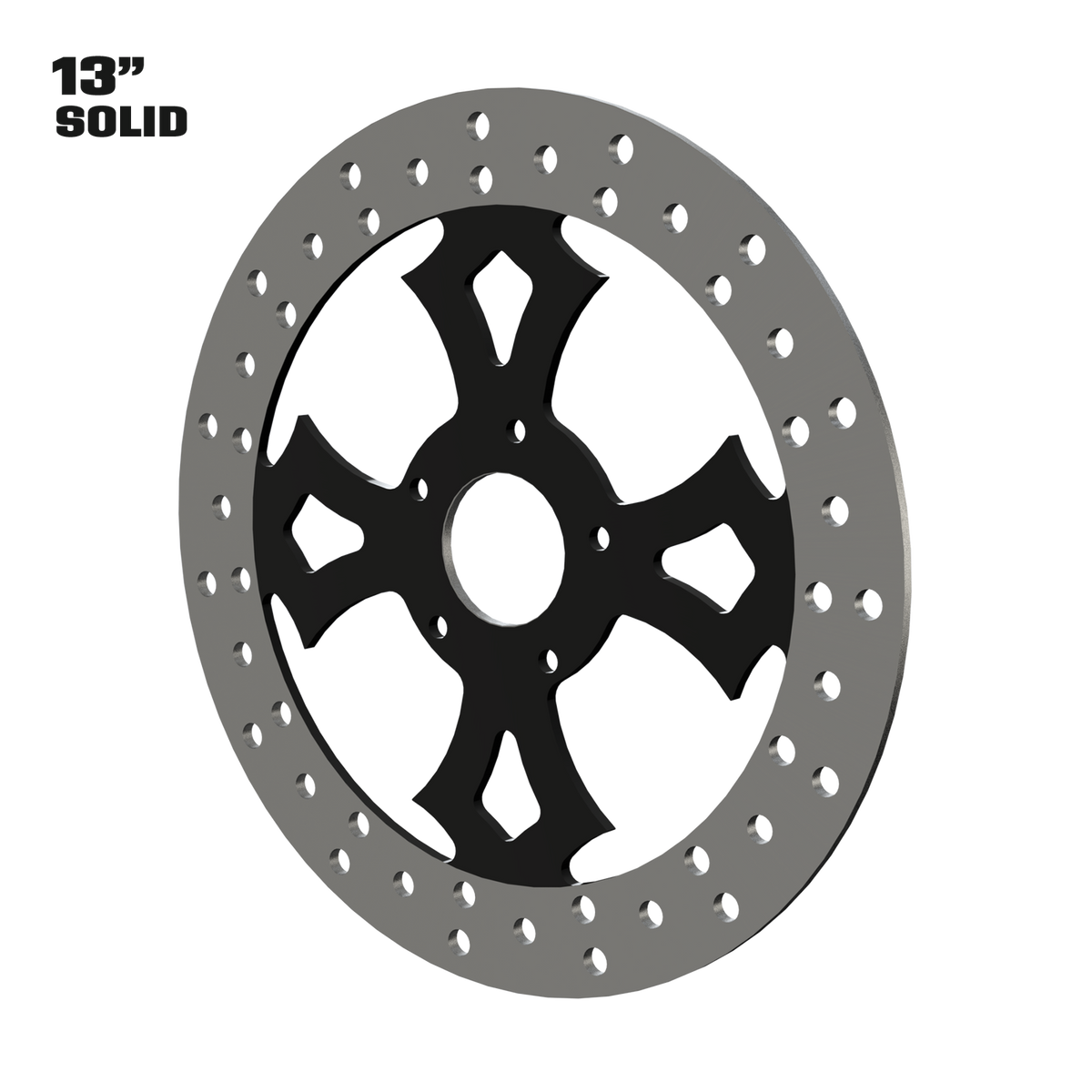 Barbaric Tendencies 13" solid rotor in black
