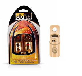 DB Link RTG4 : 4 GA. Gold Ring Terminal W/Clear Plastic Housing