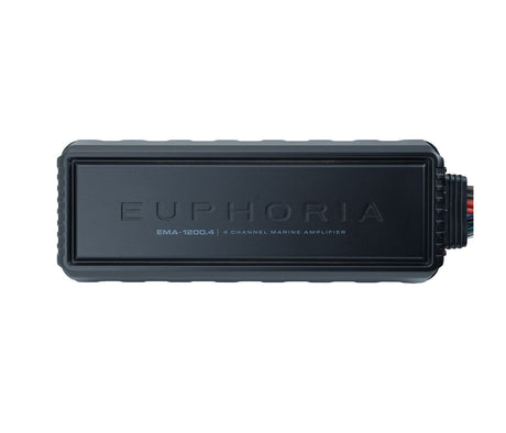 Euphoria EMA-1200.4 : Marine 4-channel Class D amplifier includes matched wire harness