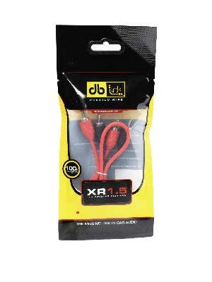 DB Link XR1.5 : Double twisted flexible RCA wire ,1.5ft/pc/OPP bag pack+1xhook