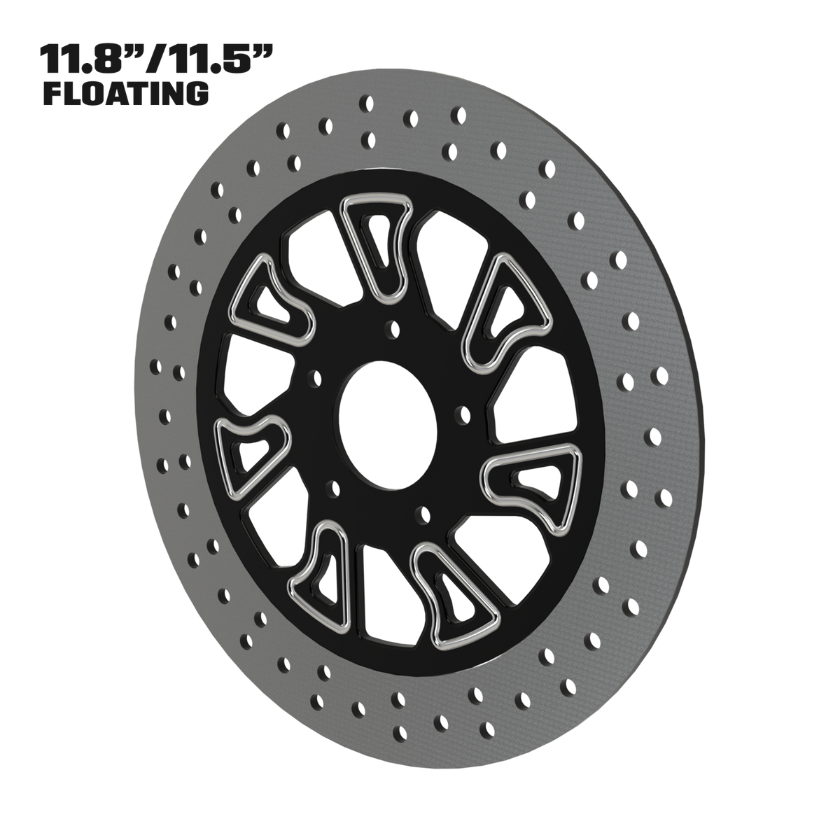 Blade Runner 11" floating rotor in black double cut
