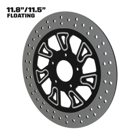 Blade Runner 11" floating rotor in black double cut