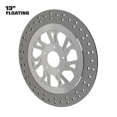 Blade Runner 13" floating rotor in polished