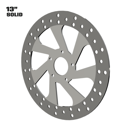 Blade Runner 13" solid rotor in polished