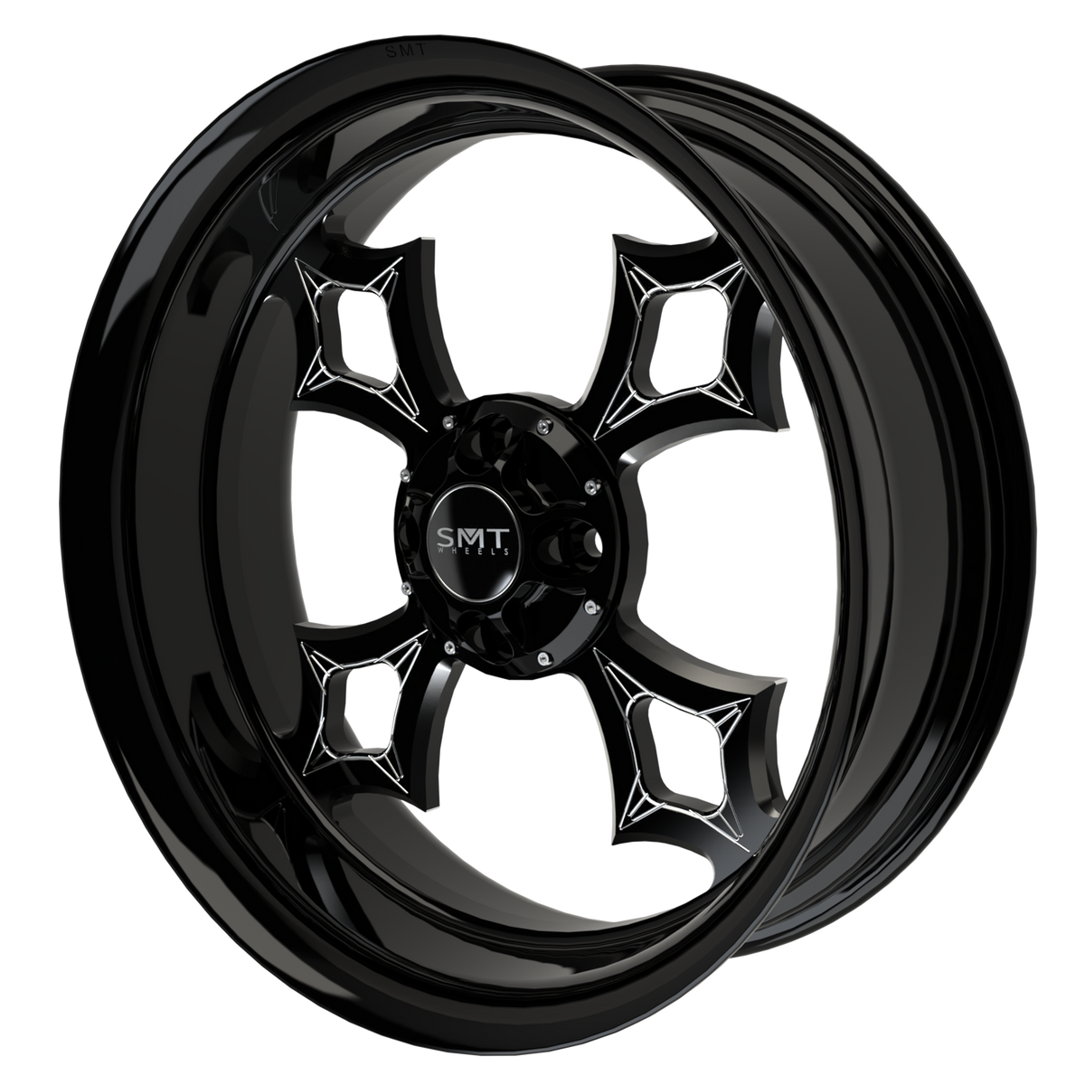 Barbaric Tendencies Harley Trike Black Double Cut Wheels