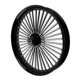 18x5.5 Harley-Davidson Big Fatty Black Double Cut Fat Tire Bagger Kit