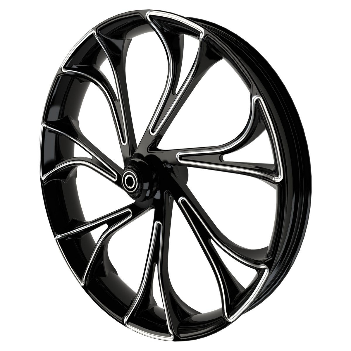Blade Runner 3D Harley Black Double Cut Wheels