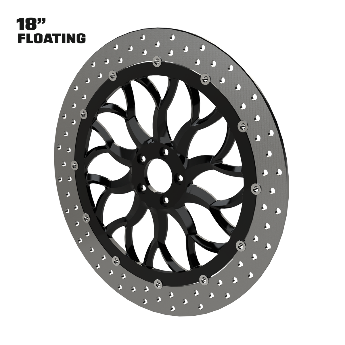 Castalia 18" Floating Rotor in Black