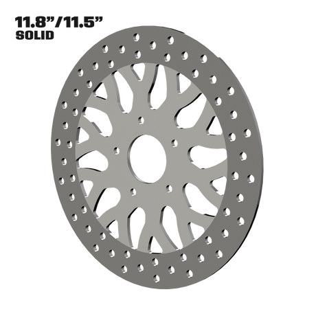 Castalia 11" Solid Rotor in Polished