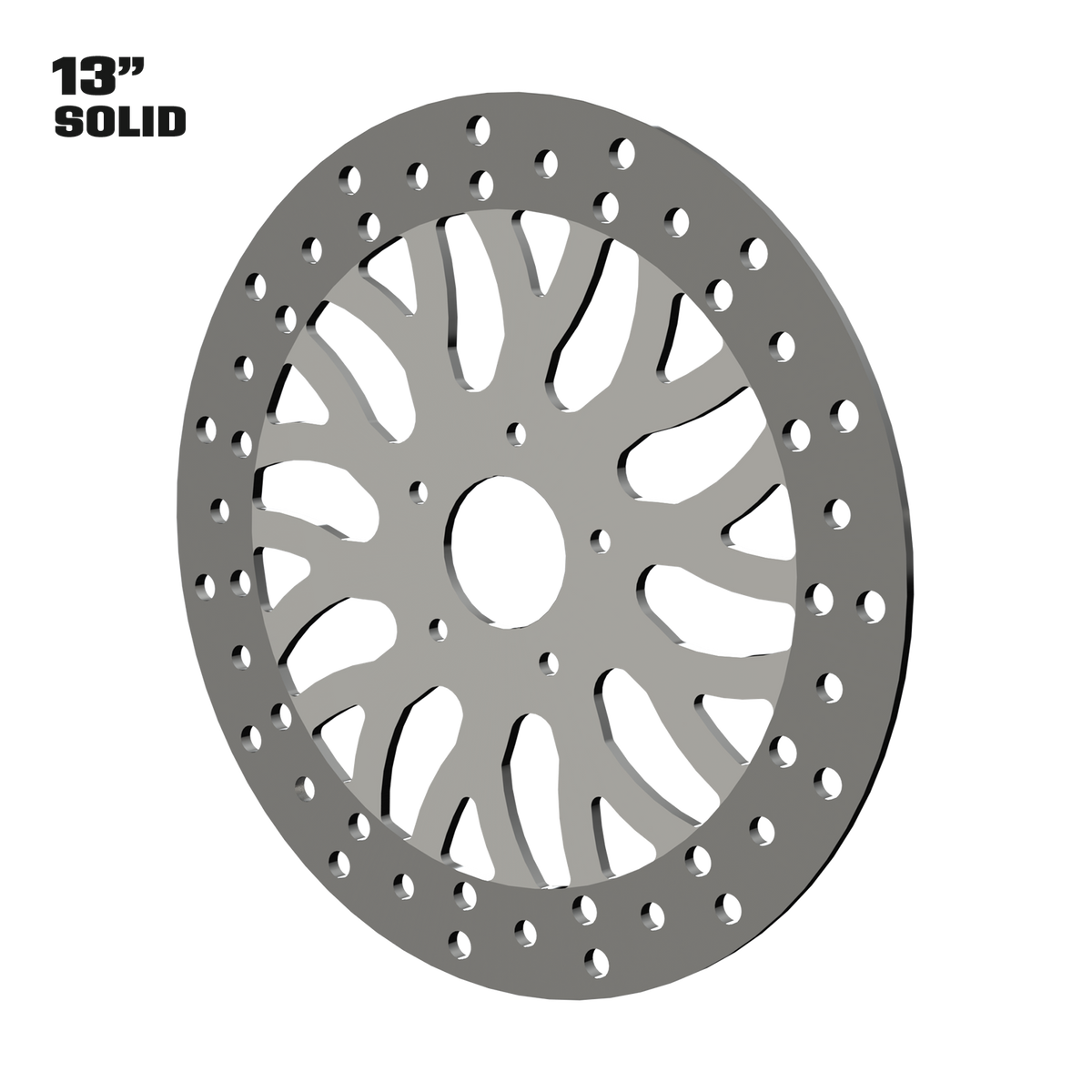 Castalia 13" Solid Rotor in Polished