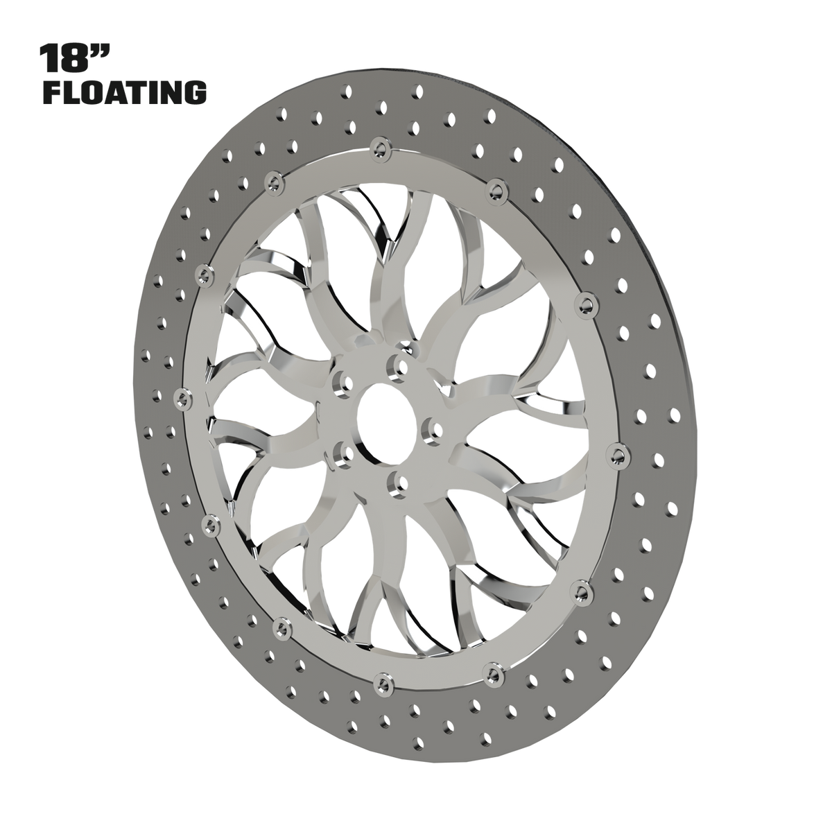 Castalia 18" Floating Rotor in Polished