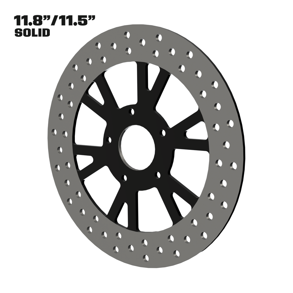 Centerfold 11" solid rotor in black