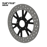 Centerfold 11" solid rotor in black