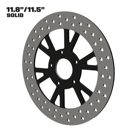 Centerfold 11" solid rotor in black