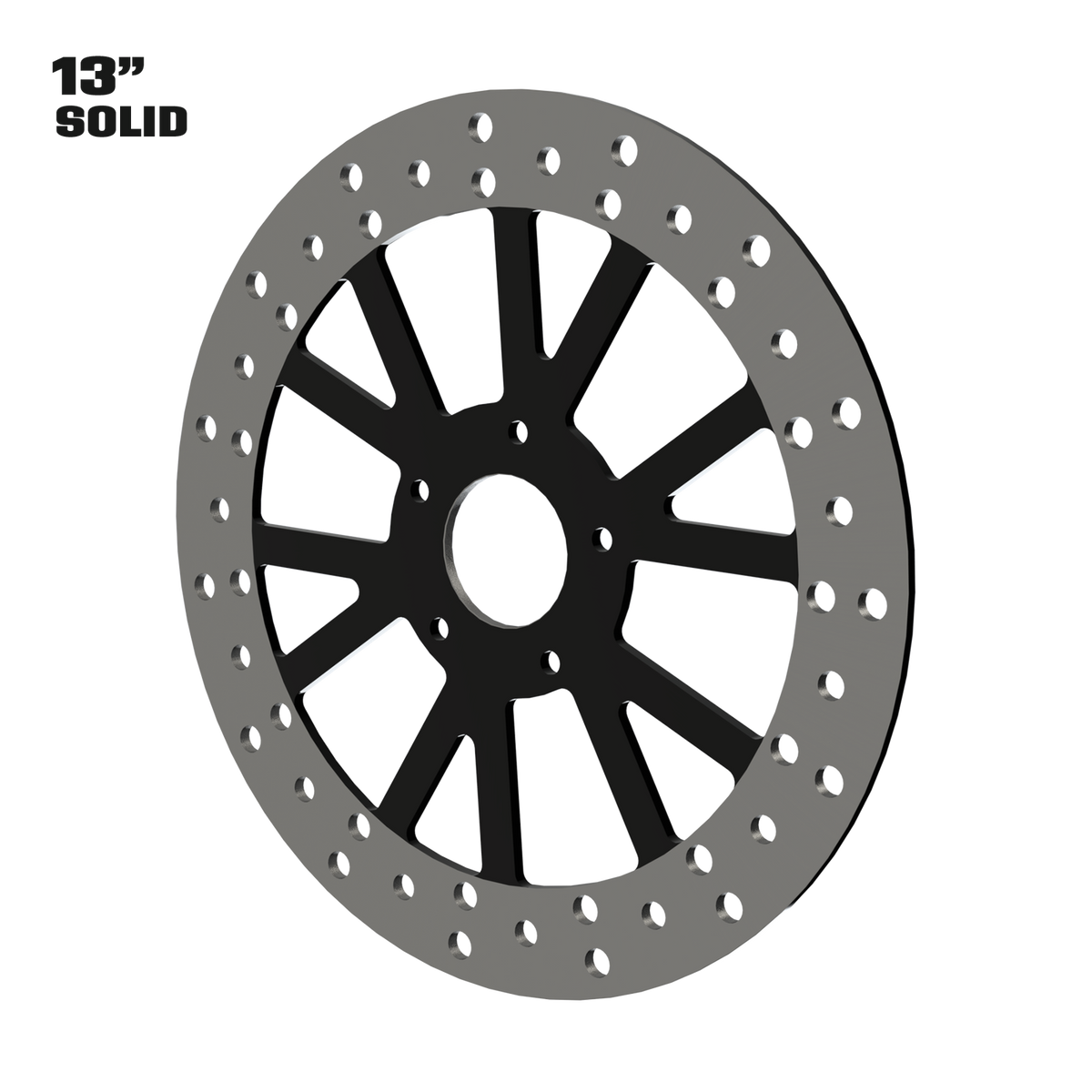 Centerfold 13" solid rotor in black