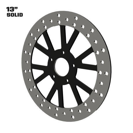 Centerfold 13" solid rotor in black
