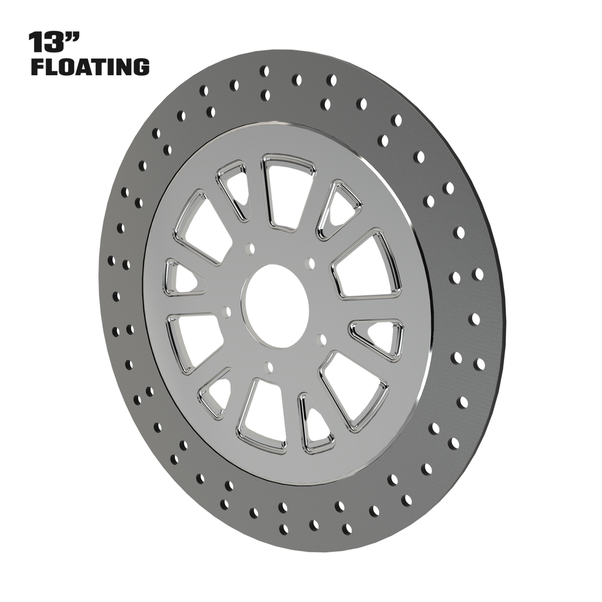 Centerfold 13" floating rotor in polished