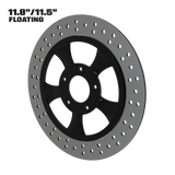 Classic 11" floating rotor in black