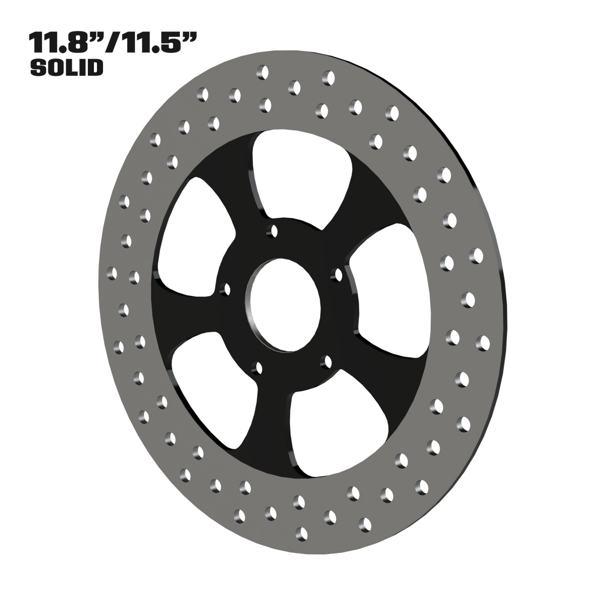 Classic 11" solid rotor in black