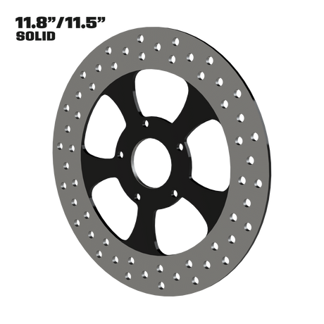 Classic 11" solid rotor in black