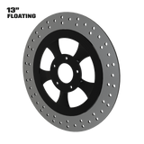 Classic 13" floating rotor in black