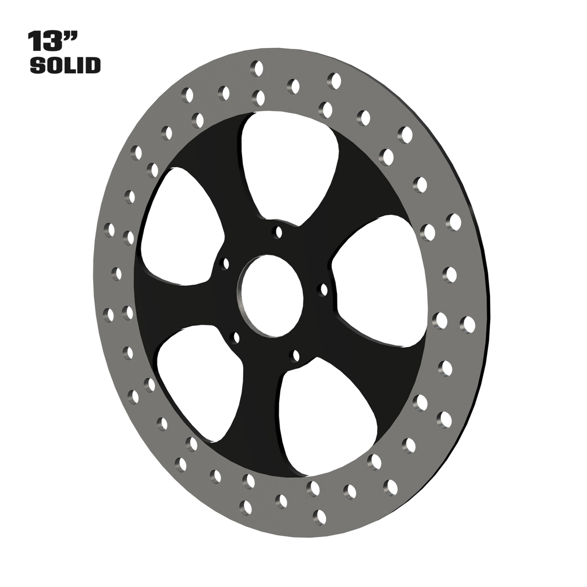 Classic 13" solid rotor in black