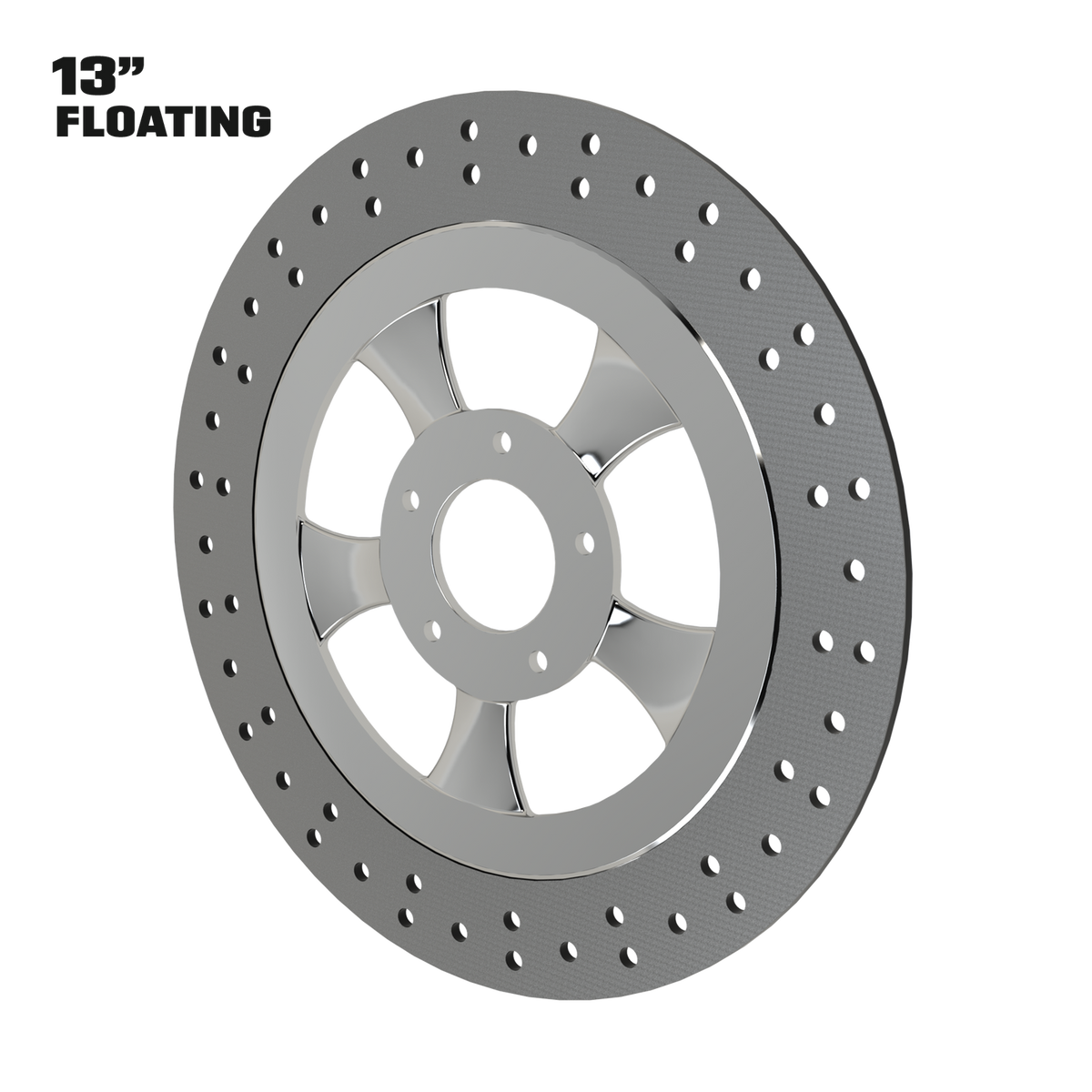 Classic 13" floating rotor in polished