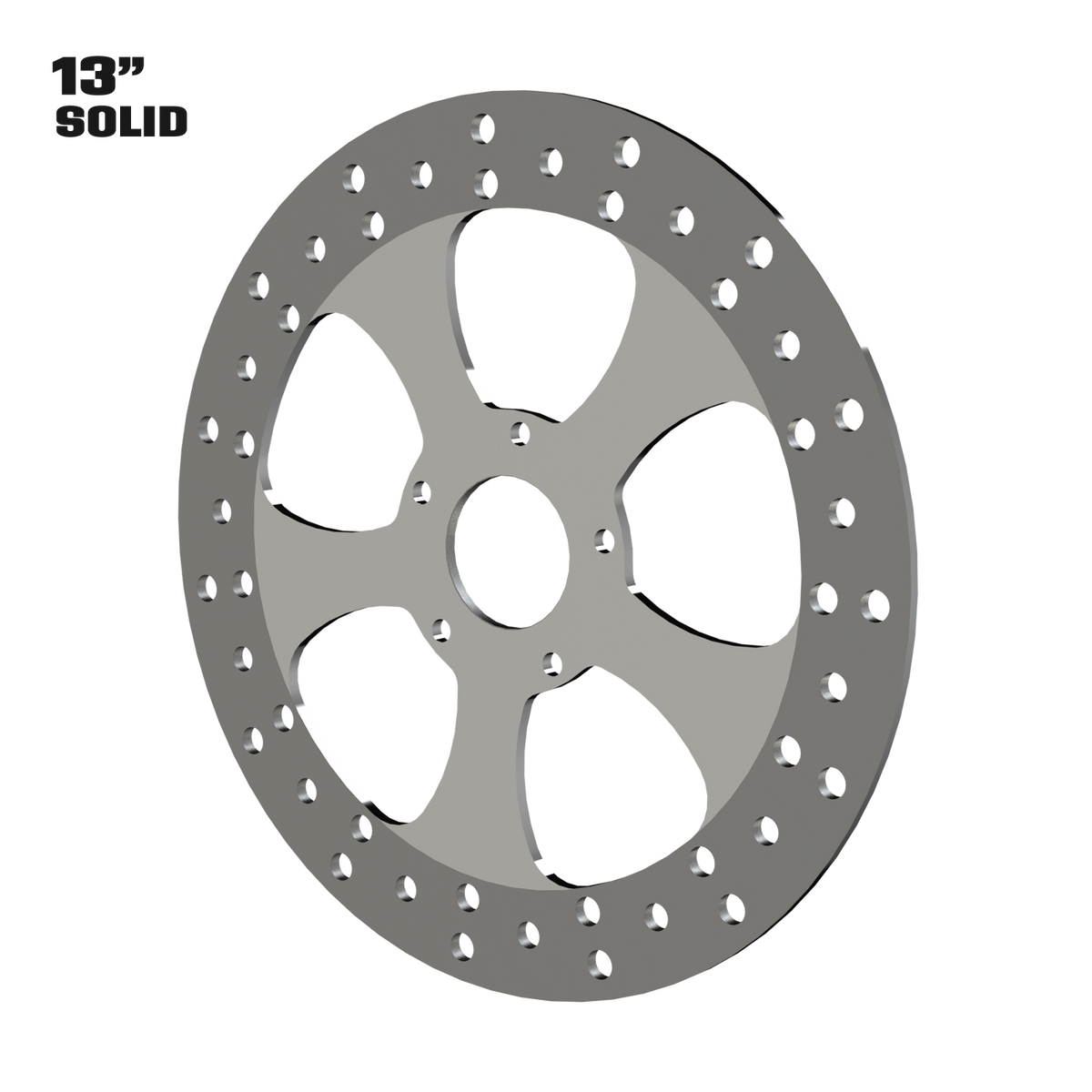 Classic 13" solid rotor in polished