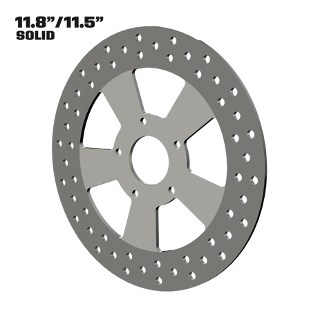 Contraband 11" solid rotor in polished