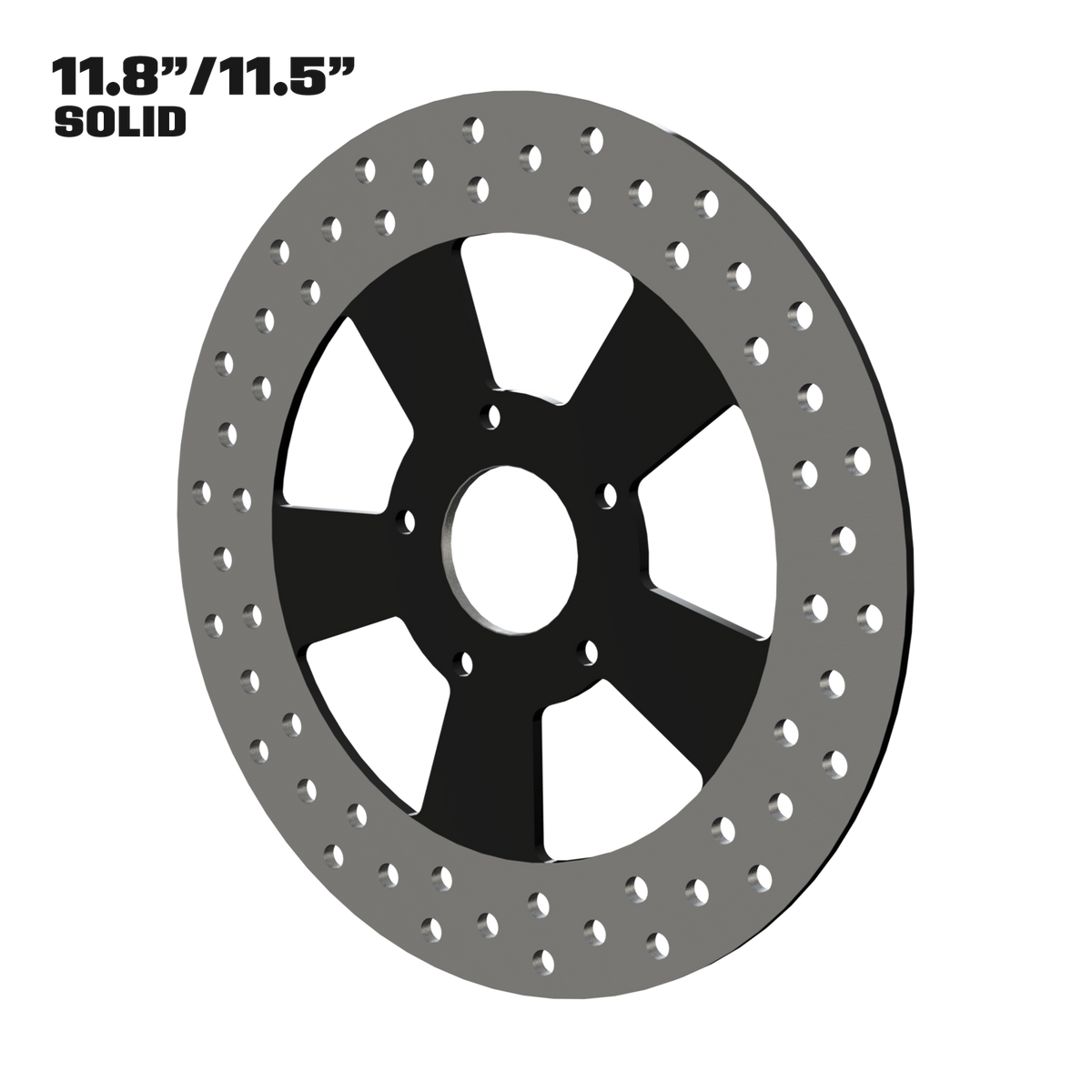 Contraband 11" solid rotor in black