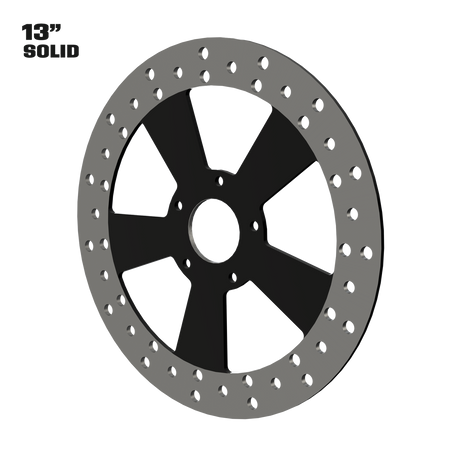 Contraband 13" solid rotor in black