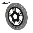 Contraband 11" floating rotor in black contrast cut