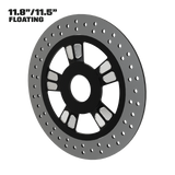 Contraband 11" floating rotor in black contrast cut