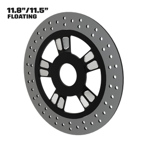 Contraband 11" floating rotor in black contrast cut