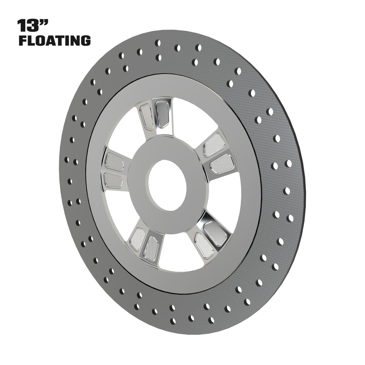 Contraband 13" floating rotor in polished