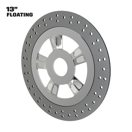 Contraband 13" floating rotor in polished
