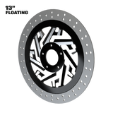 Creed 13" Floating Rotor in Black Contrast Cut