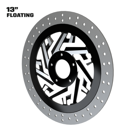 Creed 13" Floating Rotor in Black Contrast Cut